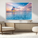 Ocean Sunset Canvas Wall Art Print – Tranquil Seascape