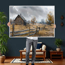 Rustic Autumn Farmhouse Wall Art Canvas Print – Serene
