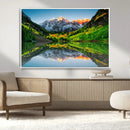 Maroon Bells Lake Wall Art Canvas Print – Framed Majestic