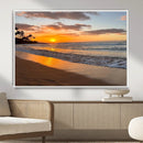 Tropical Beach Wall Art – Framed Sunset Ocean Canvas by MyGreatCanvas | Canvas Wall Art Prints | Photo Prints & Wall Decor