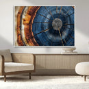 Framed Abstract Tree Ring Wall Art Print Natural Rustic Wood by MyGreatCanvas | Canvas Wall Art Prints | Photo Prints & Wall Decor
