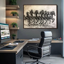 Galloping Horses Wall Art Canvas Print – Framed Wild