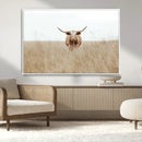 Texas Longhorn Wall Art Canvas Print – Framed Lone Cattle by MyGreatCanvas | Canvas Wall Art Prints | Photo Prints & Wall Decor