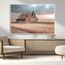 Rustic Barn Wall Art Canvas Print – Framed Wheat Field Scene by MyGreatCanvas | Canvas Wall Art Prints | Photo Prints & Wall Decor