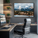 Grand Teton Park Wall Art Canvas Print – Framed Alpine Lake