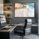Beach Wall Art Canvas Print – Framed Coastal Seascape Summer