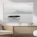 Whale Tail Wall Art – Framed Black White Ocean Canvas by MyGreatCanvas | Canvas Wall Art Prints | Photo Prints & Wall Decor