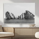 Coastal Wall Art – Framed Black White Ocean Canvas Artwork, by MyGreatCanvas | Canvas Wall Art Prints | Photo Prints & Wall Decor