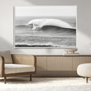 Monochrome Seascape Wall Art Canvas Print – Framed Surf Wave by MyGreatCanvas | Canvas Wall Art Prints | Photo Prints & Wall Decor
