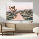 Joshua Tree Wall Art Canvas Print – Framed Desert Road Scene by MyGreatCanvas | Canvas Wall Art Prints | Photo Prints & Wall Decor