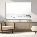 Monochrome Swimming Wall Art Canvas Print – Framed Ocean by MyGreatCanvas | Canvas Wall Art Prints | Photo Prints & Wall Decor
