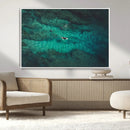 Ocean Surf Wall Art Canvas Print – Framed Vibrant Blue by MyGreatCanvas | Canvas Wall Art Prints | Photo Prints & Wall Decor