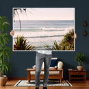 Ocean Surfer Wall Art Canvas Print – Framed Coastal Surf Art by MyGreatCanvas | Canvas Wall Art Prints | Photo Prints & Wall Decor
