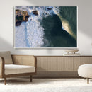Nazare Coast Wall Art Canvas Print – Framed Aerial Ocean Art by MyGreatCanvas | Canvas Wall Art Prints | Photo Prints & Wall Decor