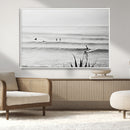 Surfer Silhouette Wall Art Canvas Print – Framed Calm Ocean by MyGreatCanvas | Canvas Wall Art Prints | Photo Prints & Wall Decor