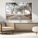 Cypress Tunnel Wall Art Canvas Print – Framed Misty Road Art by MyGreatCanvas | Canvas Wall Art Prints | Photo Prints & Wall Decor