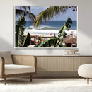 Tropical Shoreline Wall Art Canvas Print – Framed Surfer by MyGreatCanvas | Canvas Wall Art Prints | Photo Prints & Wall Decor