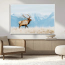 Mountain Elk Wall Art Canvas Print – Framed Rustic Wildlife by MyGreatCanvas | Canvas Wall Art Prints | Photo Prints & Wall Decor