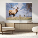 Mountain Elk Wall Art Canvas Print – Framed Rustic Wildlife by MyGreatCanvas | Canvas Wall Art Prints | Photo Prints & Wall Decor