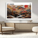 Modern Japanese Wall Art Canvas Print – Framed Abstract