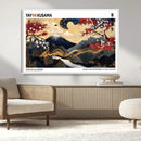 Modern Mount Fuji Wall Art Canvas Print – Framed Abstract