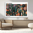 Modern Japanese Wall Art Canvas Print – Framed Abstract