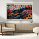 Modern Japanese Wall Art Canvas Print – Framed Contemporary