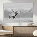 Elk Wildlife Wall Art Canvas Print – Framed Mountain Elk Art by MyGreatCanvas | Canvas Wall Art Prints | Photo Prints & Wall Decor