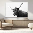 Longhorn Photography Wall Art Canvas Print – Framed Western by MyGreatCanvas | Canvas Wall Art Prints | Photo Prints & Wall Decor