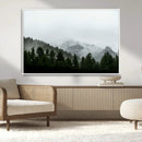 Misty Mountains Wall Art Canvas Print – Framed Foggy Forest by MyGreatCanvas | Canvas Wall Art Prints | Photo Prints & Wall Decor