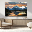 Mountain Sunset Wall Art Canvas Print – Framed Alpine by MyGreatCanvas | Canvas Wall Art Prints | Photo Prints & Wall Decor