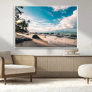 Tropical Beach Wall Art Canvas Print – Framed Ocean Waves by MyGreatCanvas | Canvas Wall Art Prints | Photo Prints & Wall Decor