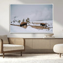 Bison Wildlife Wall Art Canvas Print, Framed Snowy Prairie by MyGreatCanvas | Canvas Wall Art Prints | Photo Prints & Wall Decor