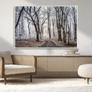 Winter Forest Wall Art Canvas Print – Framed Frosty Woodland by MyGreatCanvas | Canvas Wall Art Prints | Photo Prints & Wall Decor