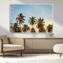 Palms Wall Art Canvas Print – Framed Tropical Coastal Nature
