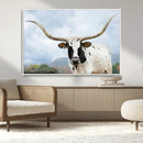 Texas Longhorn Wall Art Canvas Print – Framed Western Rustic by MyGreatCanvas | Canvas Wall Art Prints | Photo Prints & Wall Decor