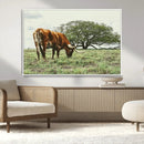 Texas Longhorn Wall Art Canvas Print – Framed Rustic Ranch by MyGreatCanvas | Canvas Wall Art Prints | Photo Prints & Wall Decor