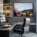 Rustic Landscape Wall Art Canvas Print – Serene Valley Scene