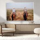 Cowboy Wall Art Canvas Print – Framed Western Ranch Scene by MyGreatCanvas | Canvas Wall Art Prints | Photo Prints & Wall Decor