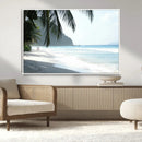 Tropical Beach Wall Art Canvas Print – Framed Serene Ocean by MyGreatCanvas | Canvas Wall Art Prints | Photo Prints & Wall Decor