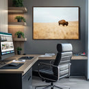 Buffalo Wall Art Canvas Print – Framed Western Wildlife