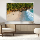 Tropical Beach Wall Art Canvas Print, Framed Ocean Waves and by MyGreatCanvas | Canvas Wall Art Prints | Photo Prints & Wall Decor