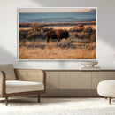Western Framed Bison Wall Art Canvas Print by MyGreatCanvas | Canvas Wall Art Prints | Photo Prints & Wall Decor