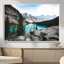 Canadian Rockies Wall Art Canvas Print – Framed Mountain by MyGreatCanvas | Canvas Wall Art Prints | Photo Prints & Wall Decor