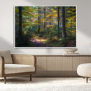 Autumn Forest Wall Art Canvas Print – Framed Fall Woodland by MyGreatCanvas | Canvas Wall Art Prints | Photo Prints & Wall Decor