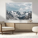 Snowy Peaks Wall Art Canvas Print – Alpine Wilderness