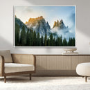 Wilderness Wall Art Canvas Print – Misty Forest Nature
