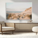Beach Landscape Wall Art Canvas Print – Framed Sand Dune