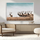 Elk Herd Wall Art Canvas Print – Framed Wildlife Photography by MyGreatCanvas | Canvas Wall Art Prints | Photo Prints & Wall Decor