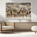 Majestic Elk Herd Winter Canvas, Elk Herd Winter Landscape by MyGreatCanvas | Canvas Wall Art Prints | Photo Prints & Wall Decor